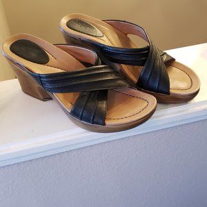 DANSKO Womens Black Sandals Shoes 38 EU 7.5 US